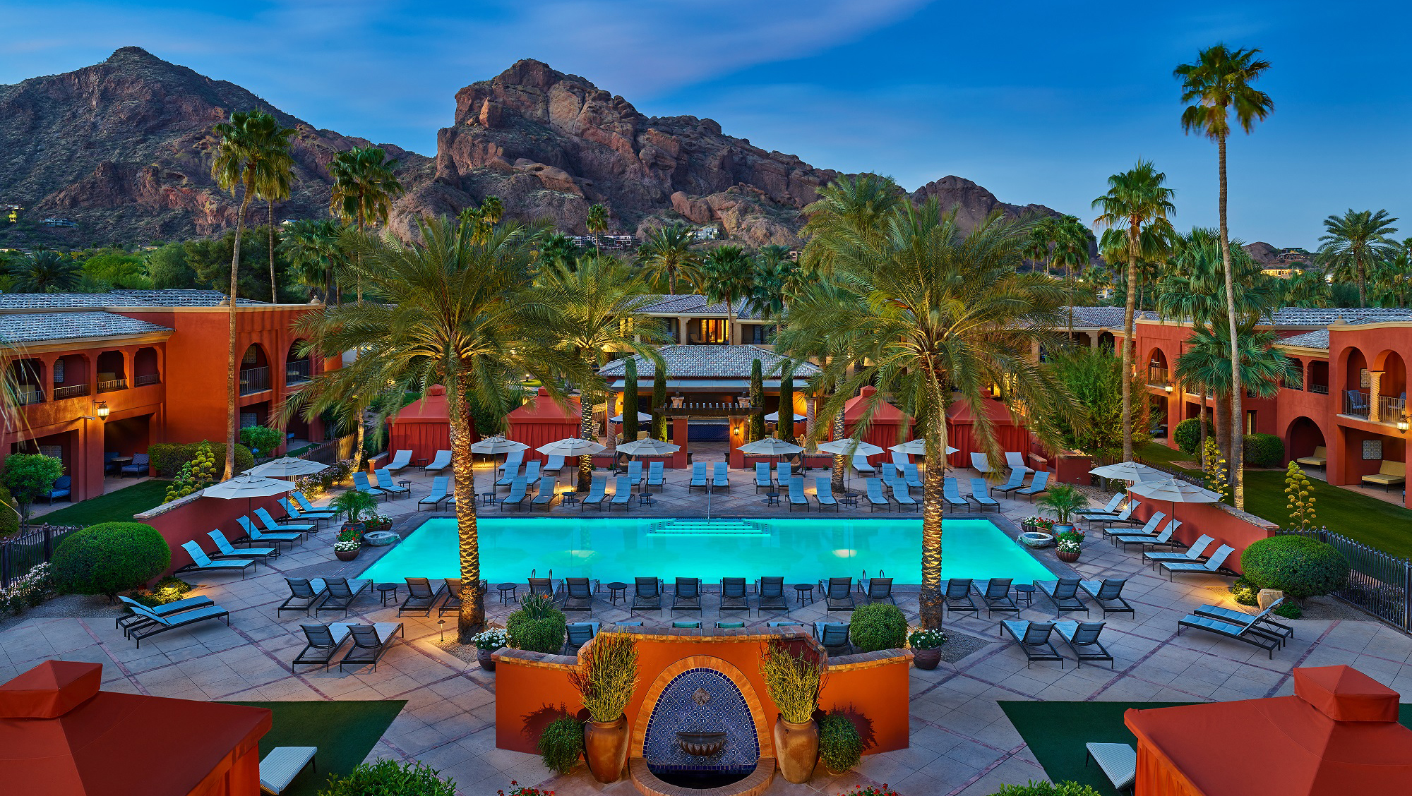 Arial view of pool area