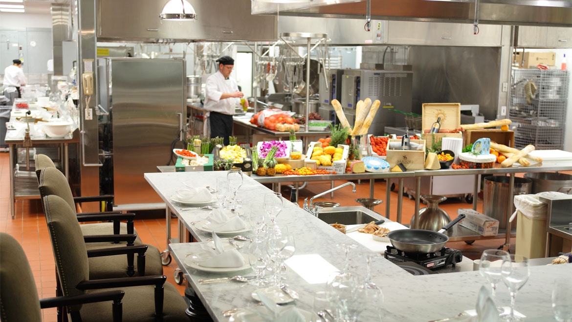 Chefs table at 1796 Restaurant 