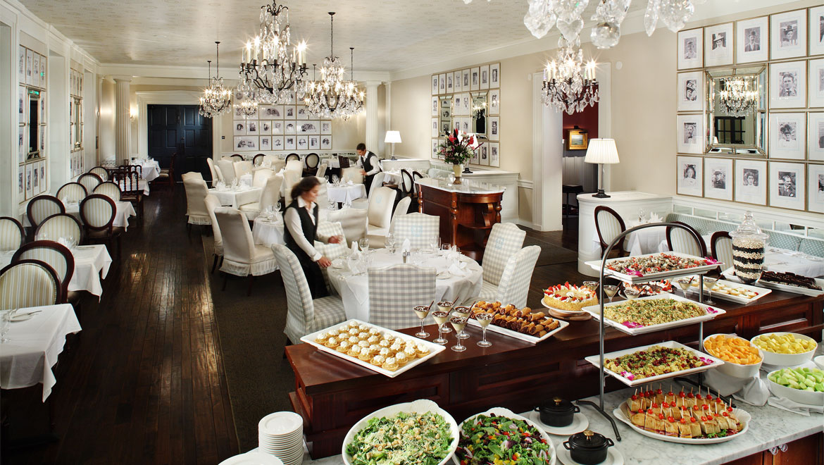 Crystal room seating at Bedford Springs 