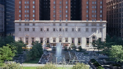 William Penn Hotel exterior during the day 