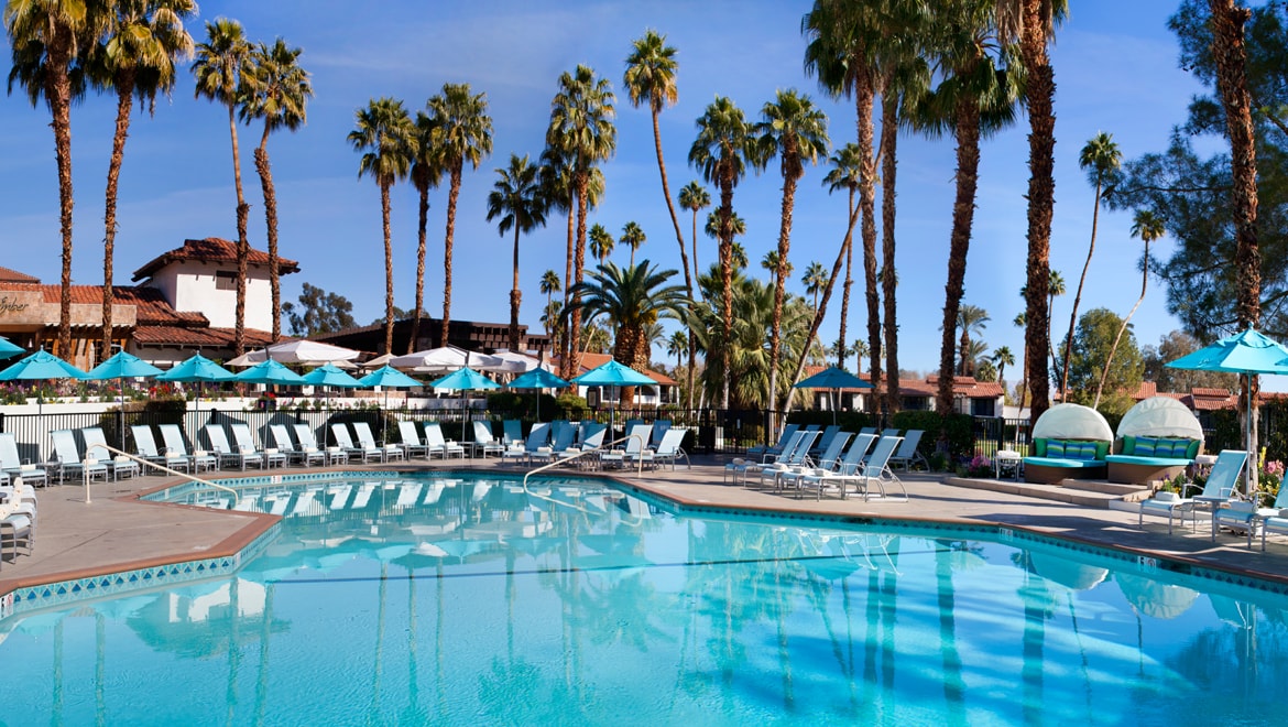 Azure pool at Omni Rancho Las Palmas