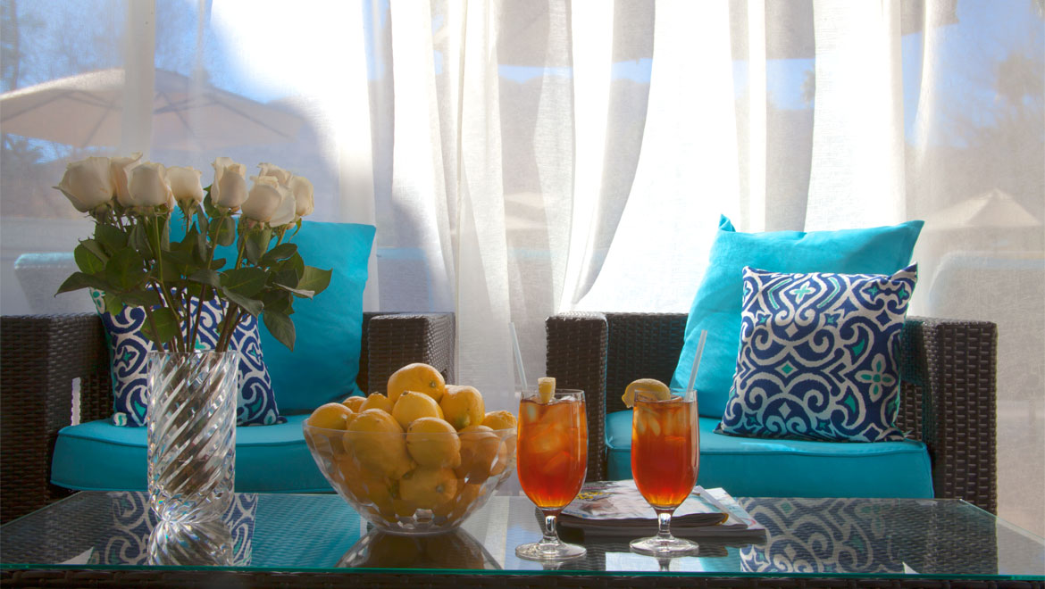 Spa seating in Palm Springs