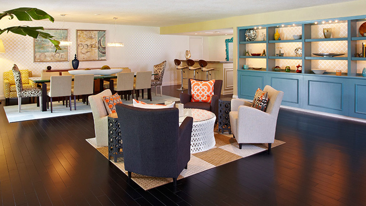 Guestroom parlor in Palm Springs