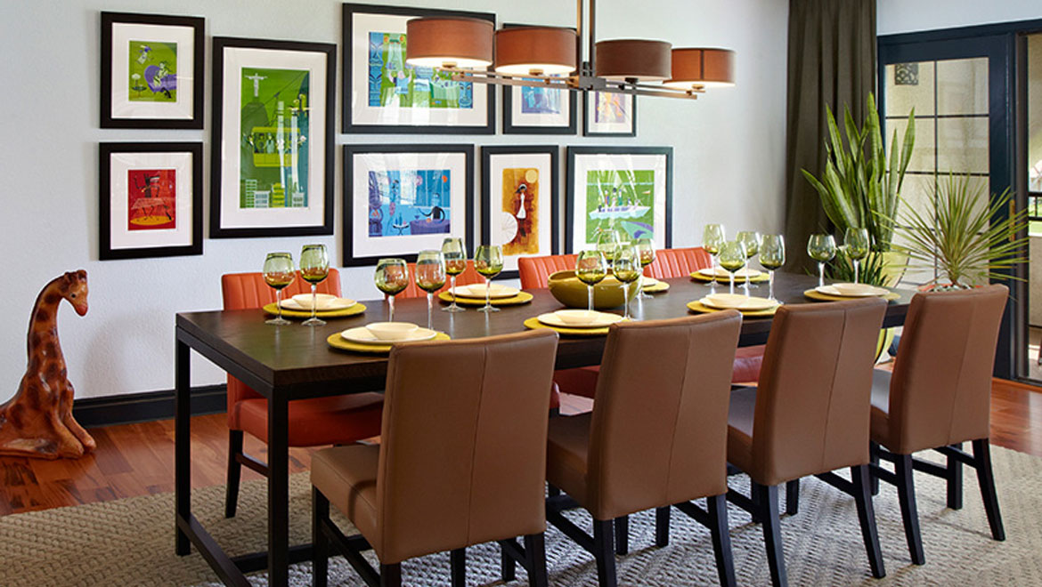 Dining table in Palm Springs