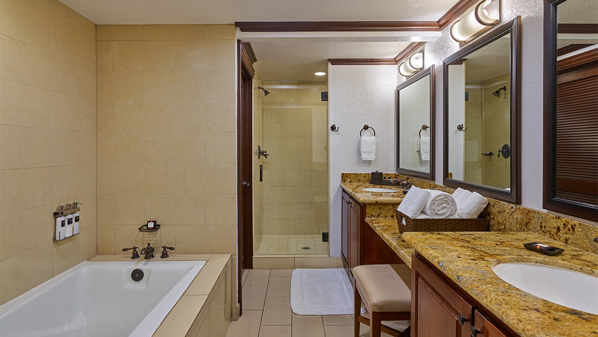 Luxury Suite Bathroom - Omni Rancho Las Palmas Resort & Spa