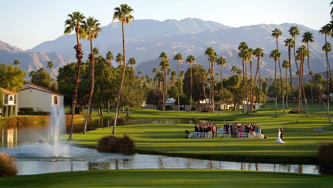 Outdoor wedding at Rancho Las Palmas