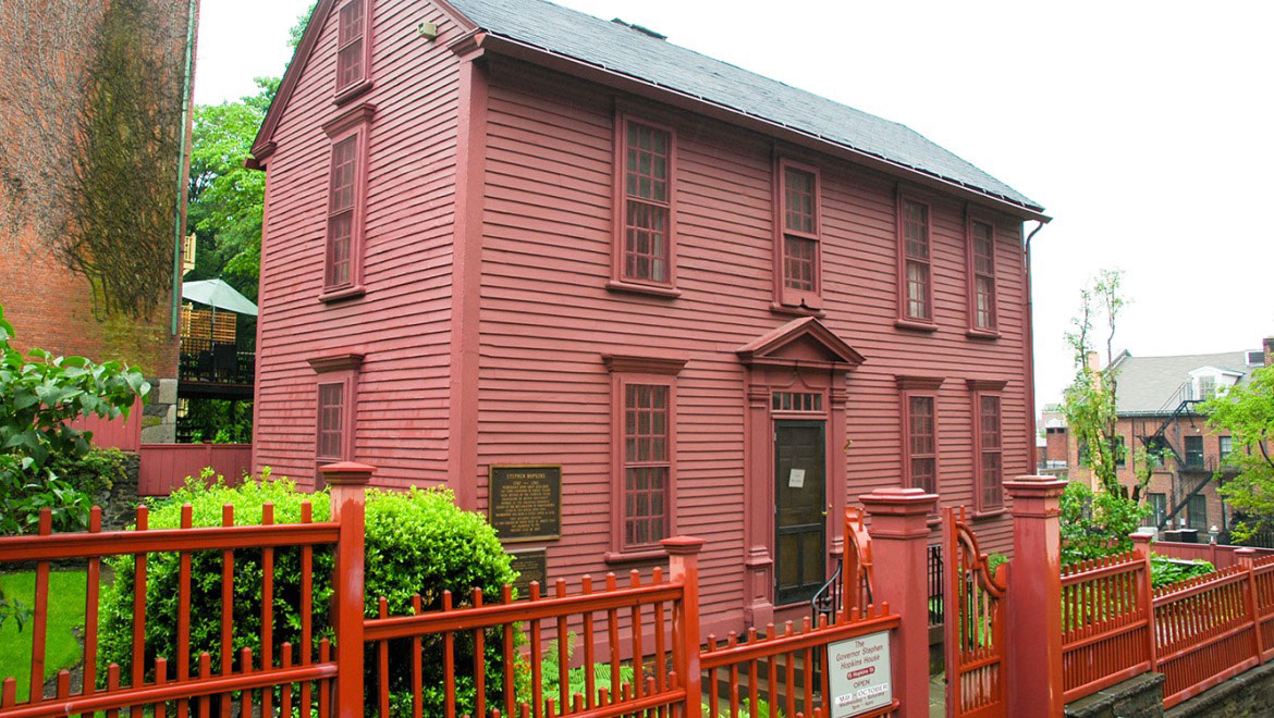 Hopkins house exterior.