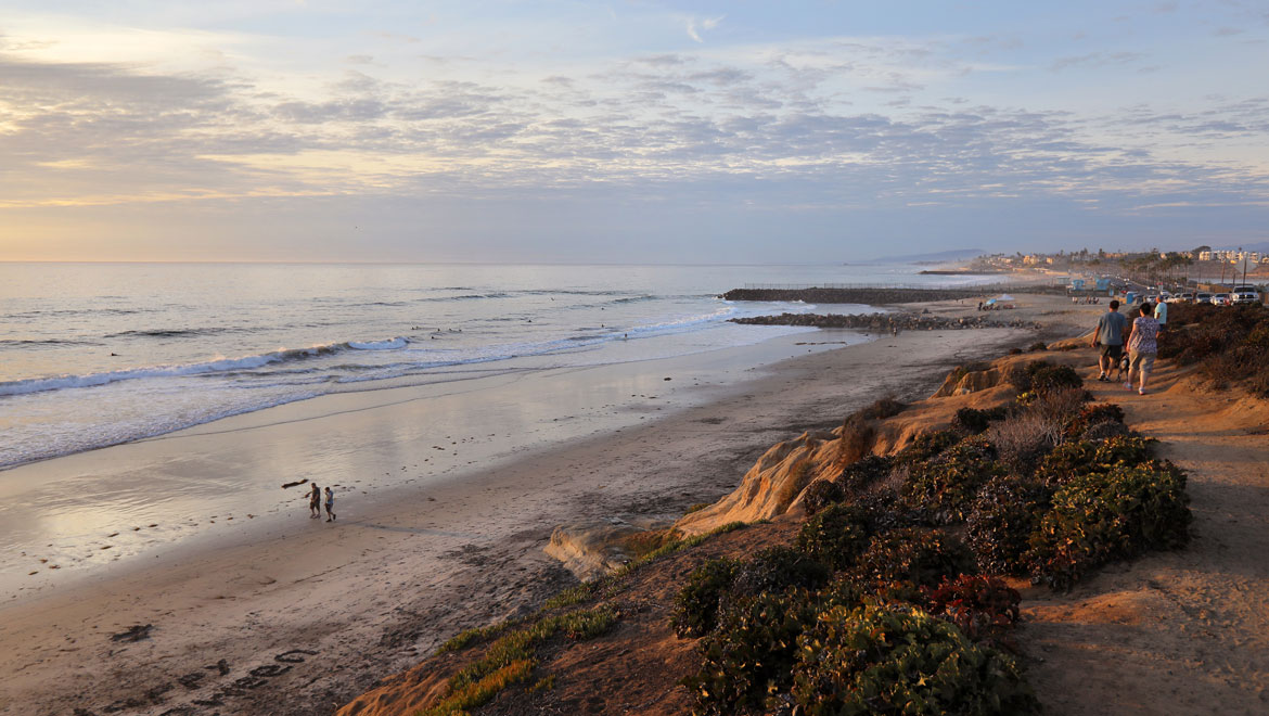View of the surf.
