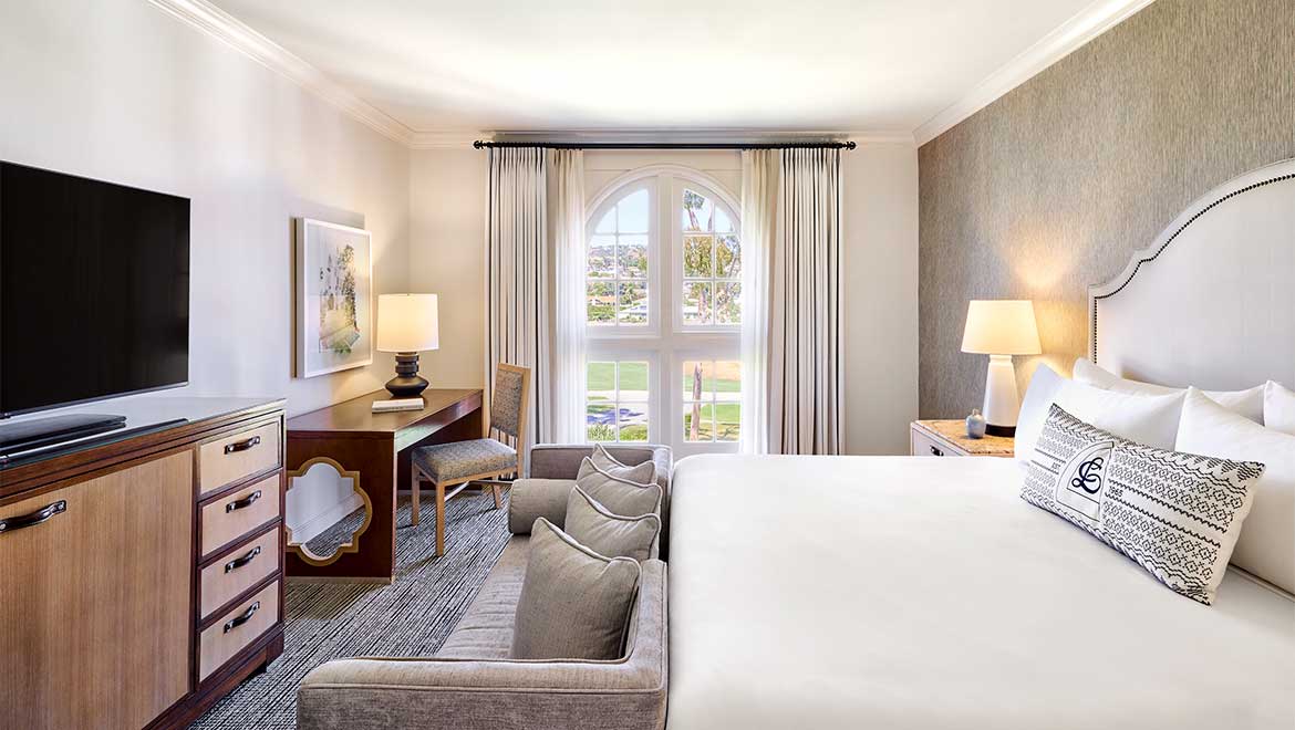 Resort room with king bed