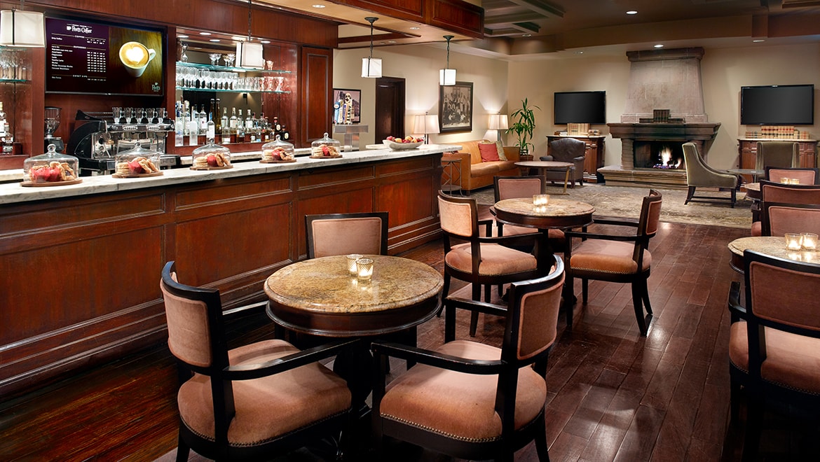 Event with bar and dining area.