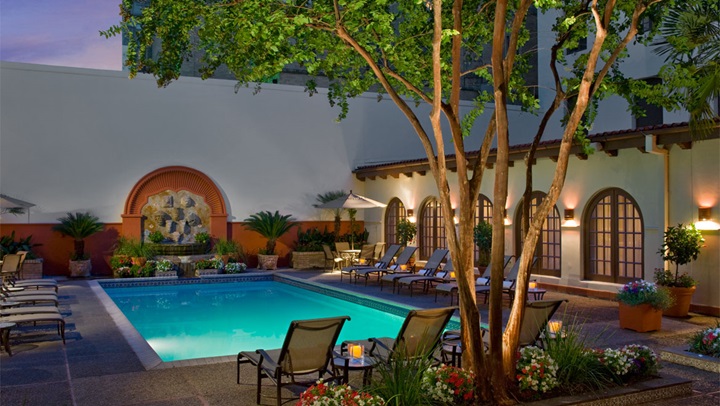 Outdoor pool at the resort.