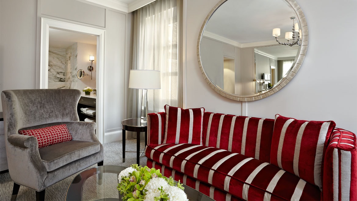 Guest room living area King Edward Hotel Toronto 