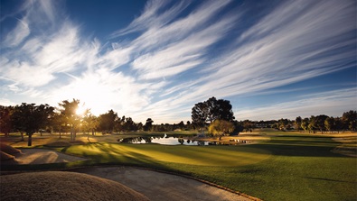 View of the golf course.